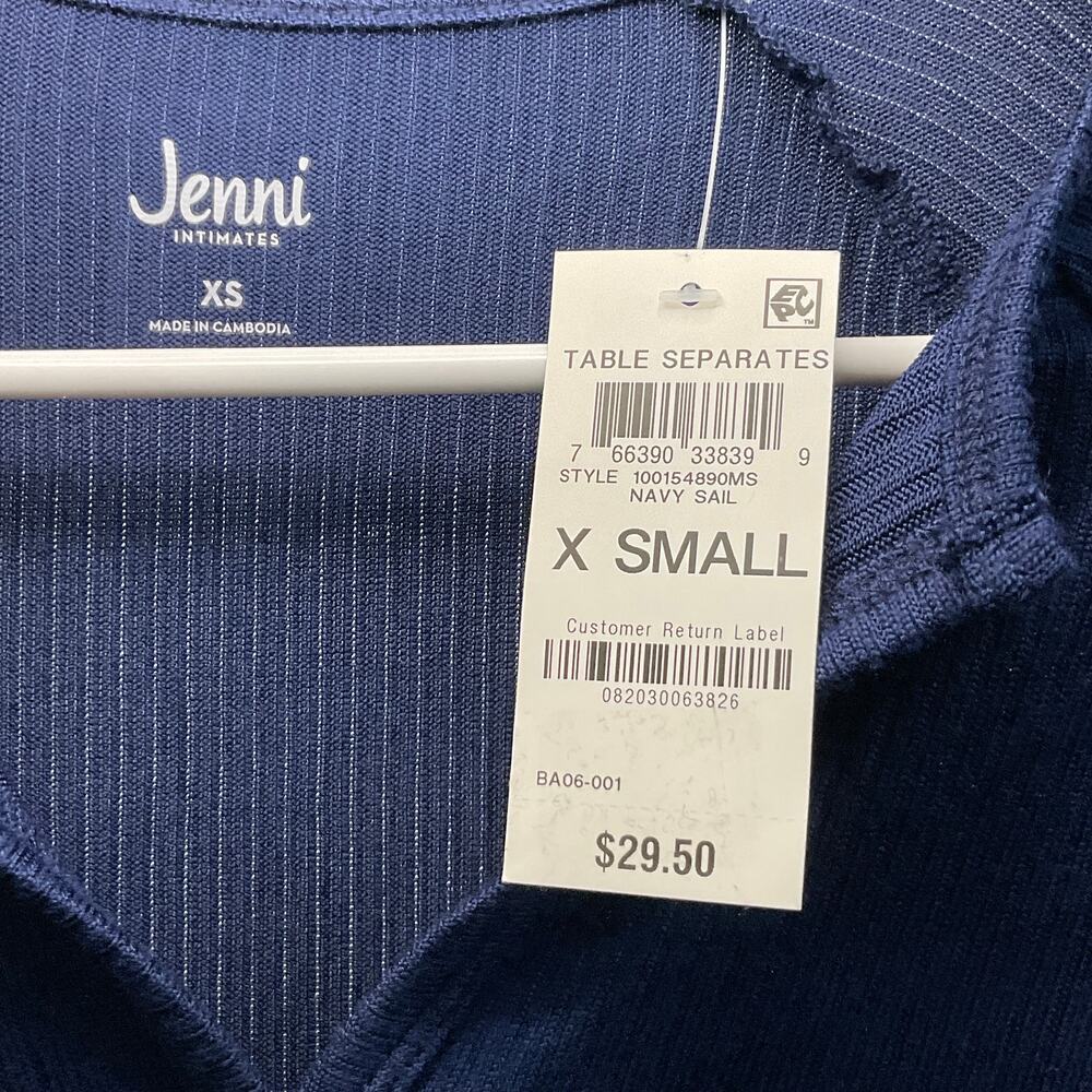 Women’s Blue Paisley Pajama Set Size XS - Picture 4 of 9